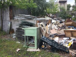 odpady na placu Warszawa